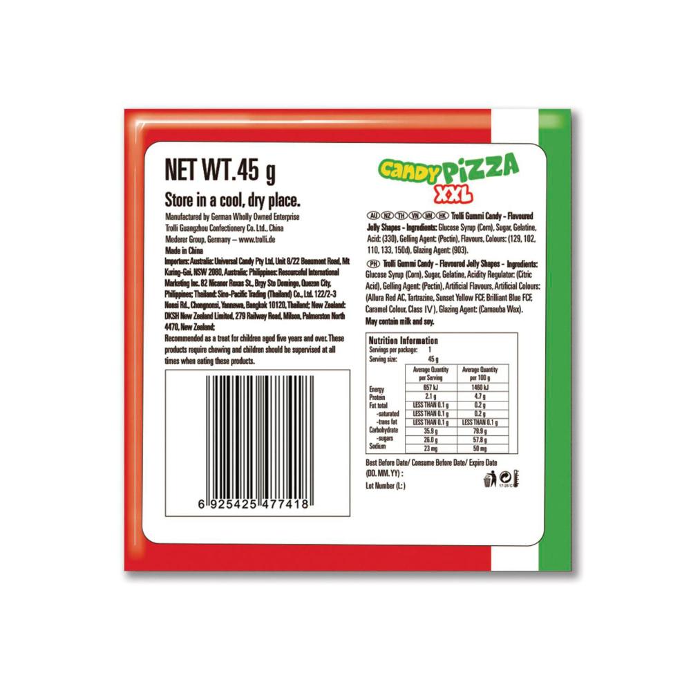 Trolli Xxl Pizza - 45GRAM