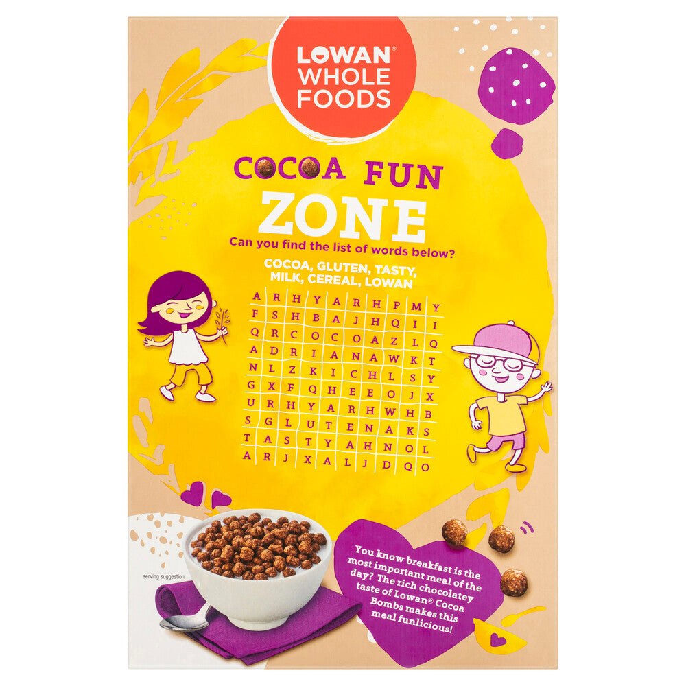 Lowan Cocoa Bombs Gluten Free Cereal - 300g