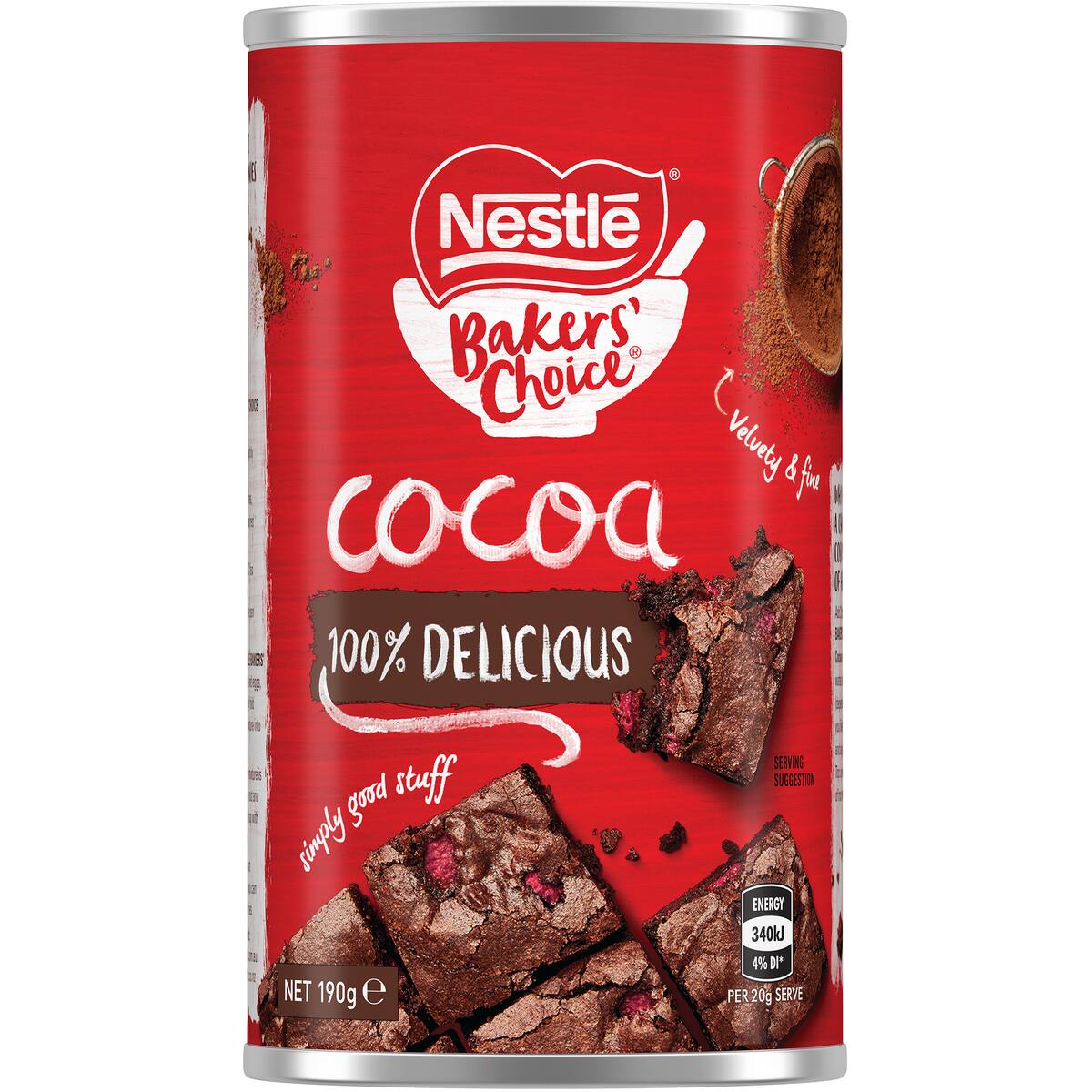 Nestle Bakers Choice Cocoa Powder 190g