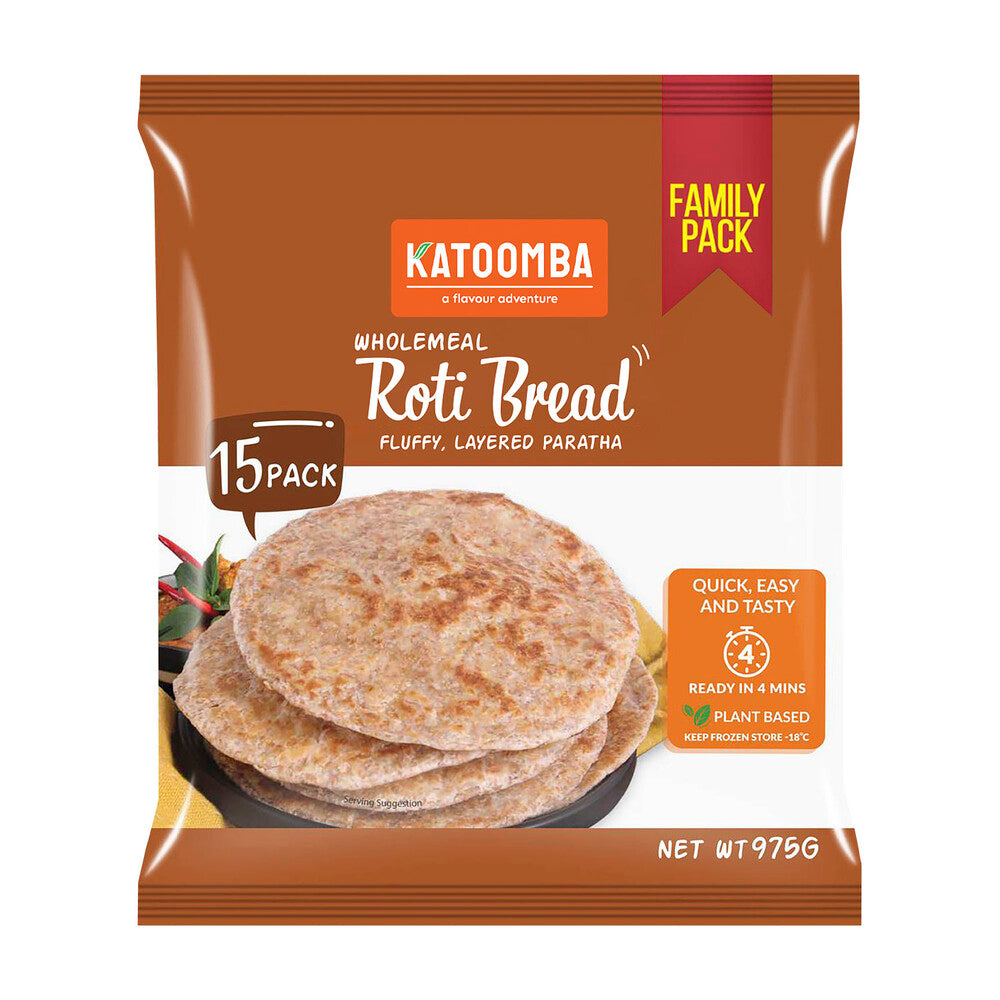 Katoomba Wholemeal Roti Bread 15 Pack - 975g