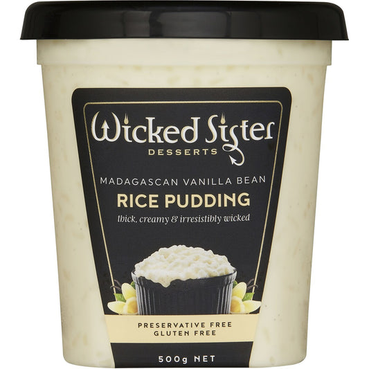 Wicked Sister Vanilla Bean Rice Pudding 500g