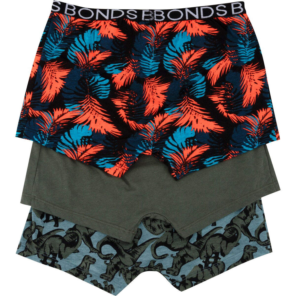 Bonds Boys Underwear Trunks Size 12-14 Or 14-16 Assorted 3 Pack