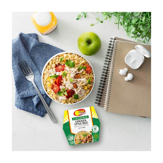 Sunrice Microwave Chicken Style Flavoured Rice Cups 2 X 125g