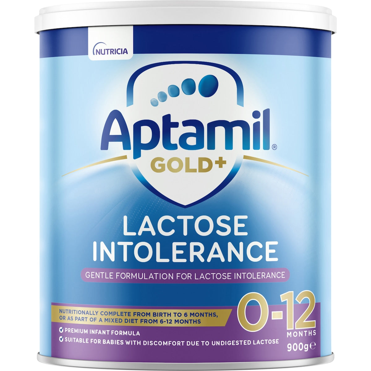 Aptamil Gold+ Lactose Intolerance Baby Formula From 0-12 Months 900g