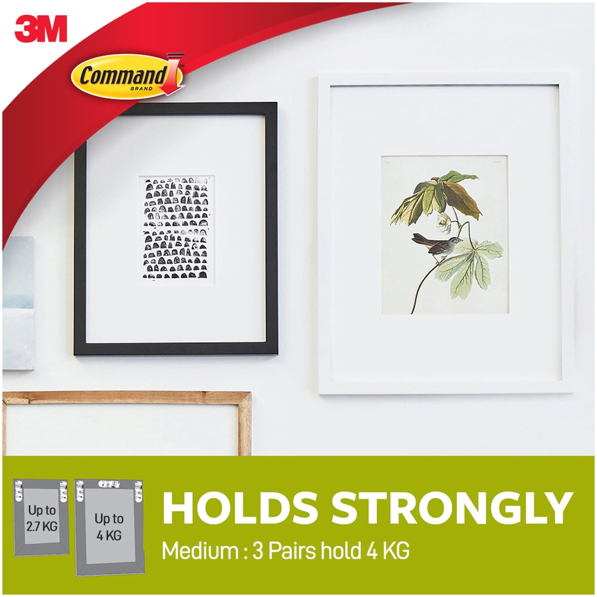 3m Command Picture Hanging Strips Medium Value 8 Pack