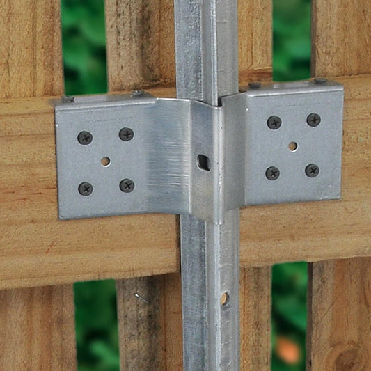Jack Post Bracket - 170 x 60mm - Galvanised Steel - Pre Drilled