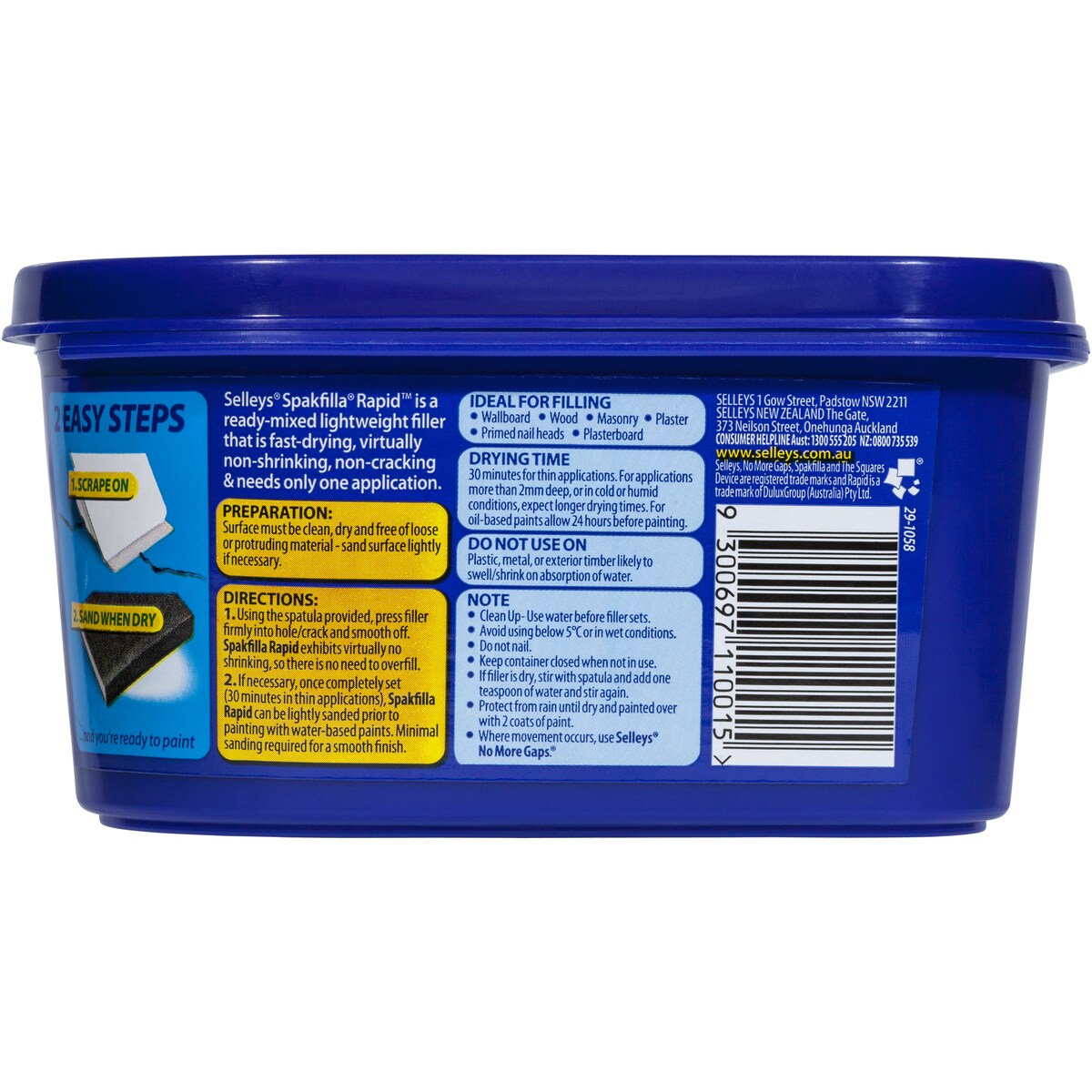 Selley's DIY Rapid Spakfilla 400mL