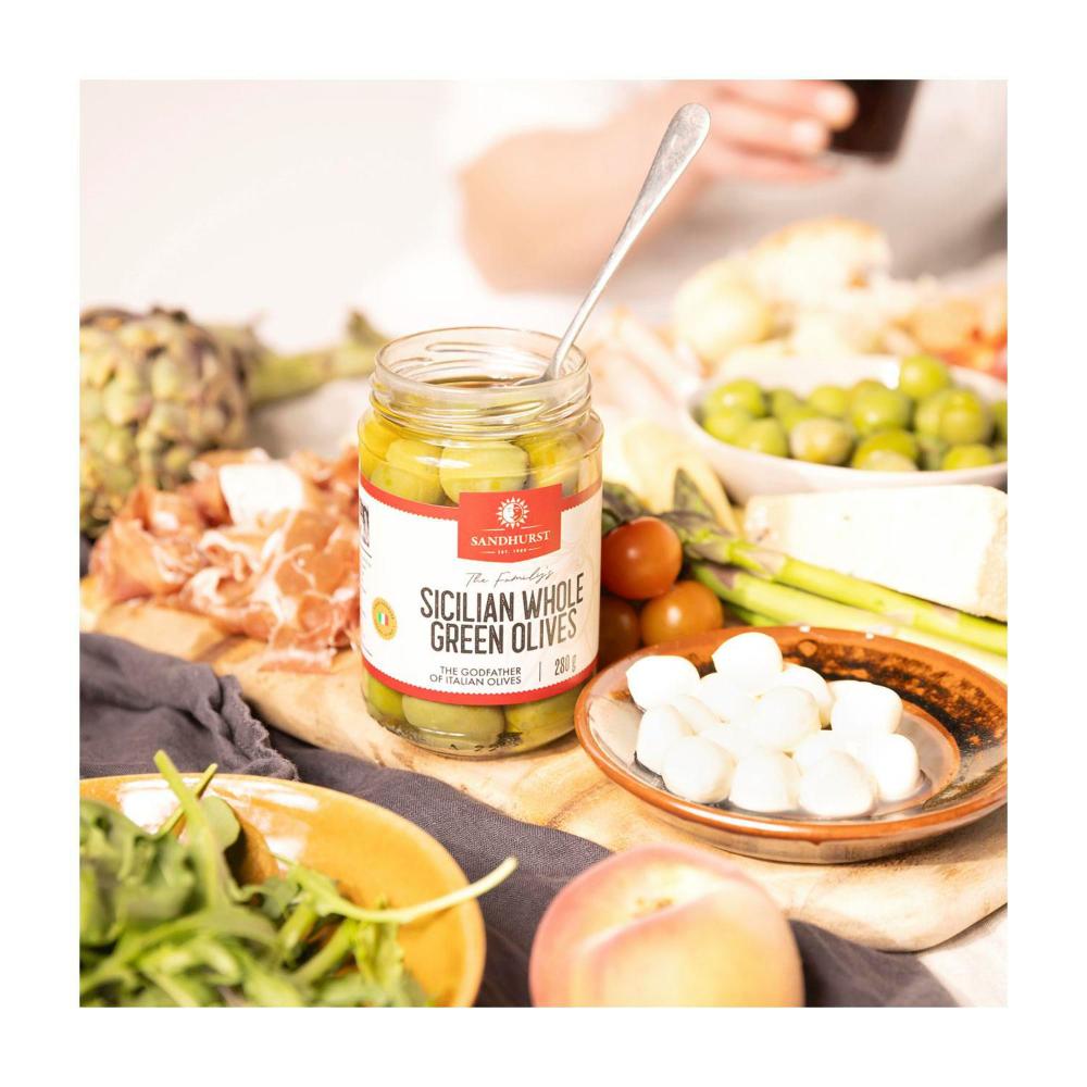 Sandhurst Sicilian Green Olives - 280g