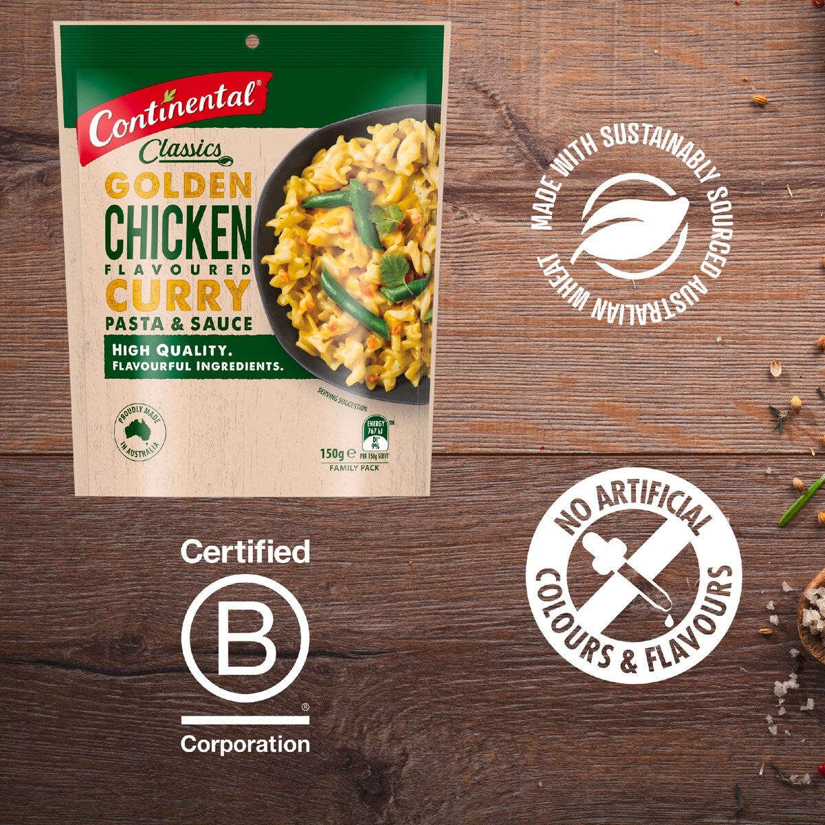 Continental Classics Pasta & Sauce Chicken Curry Family Pack 150g