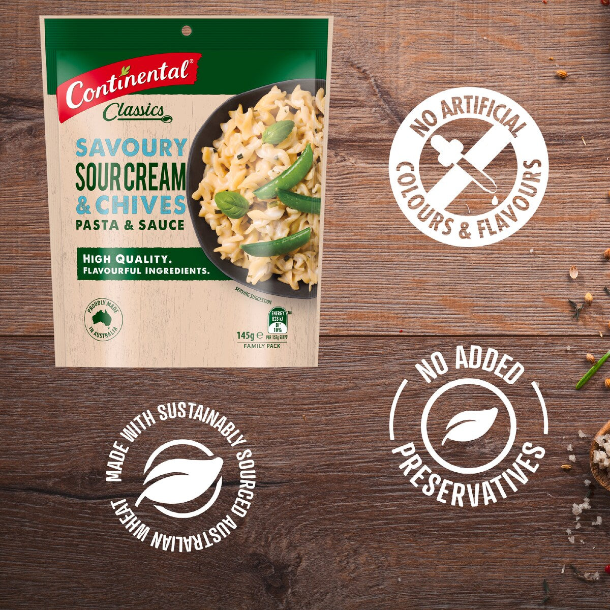 Continental Classics Pasta & Sauce Sour Cream & Chives 145 G