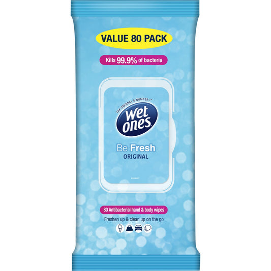 Wet Ones Moist Wipes Be Fresh 80 pack
