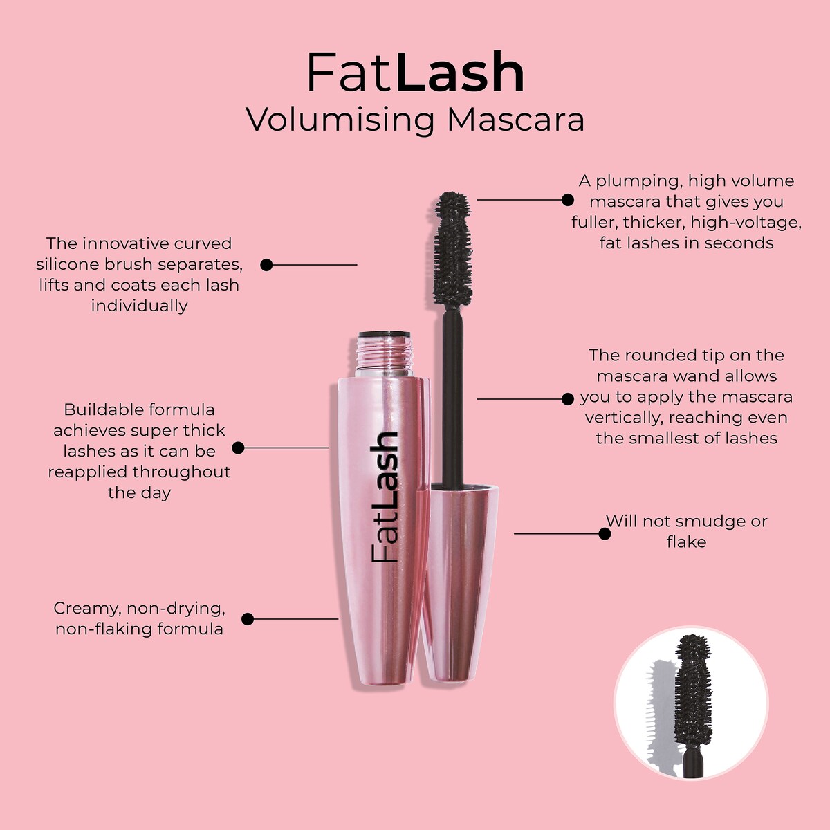 Mcobeauty Fatlash Voluminising Mascara Black 11ml
