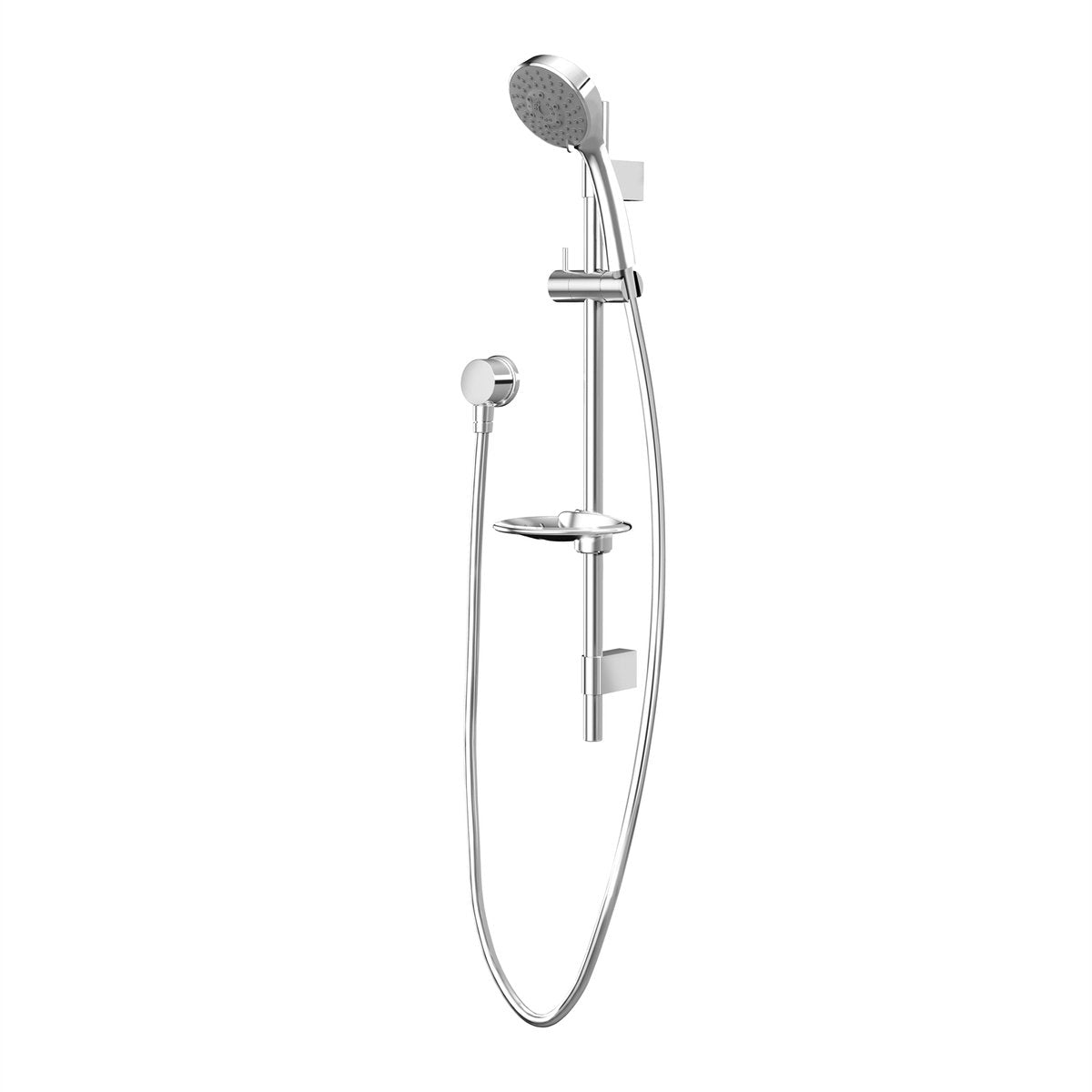 Methven 5 Function Amio Rail Shower - 680mm Brass Chrome - Adjustable
