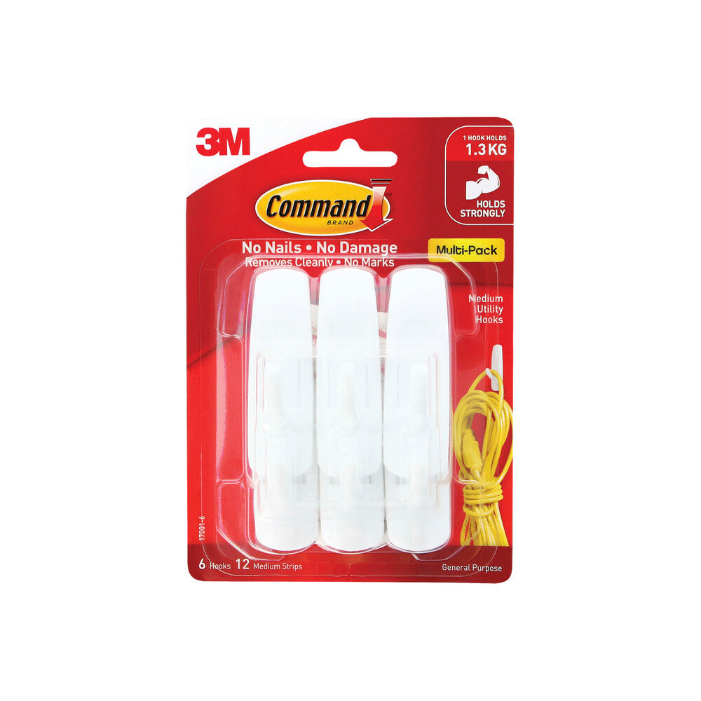 Command Hooks Medium Value Pack - 6 pack