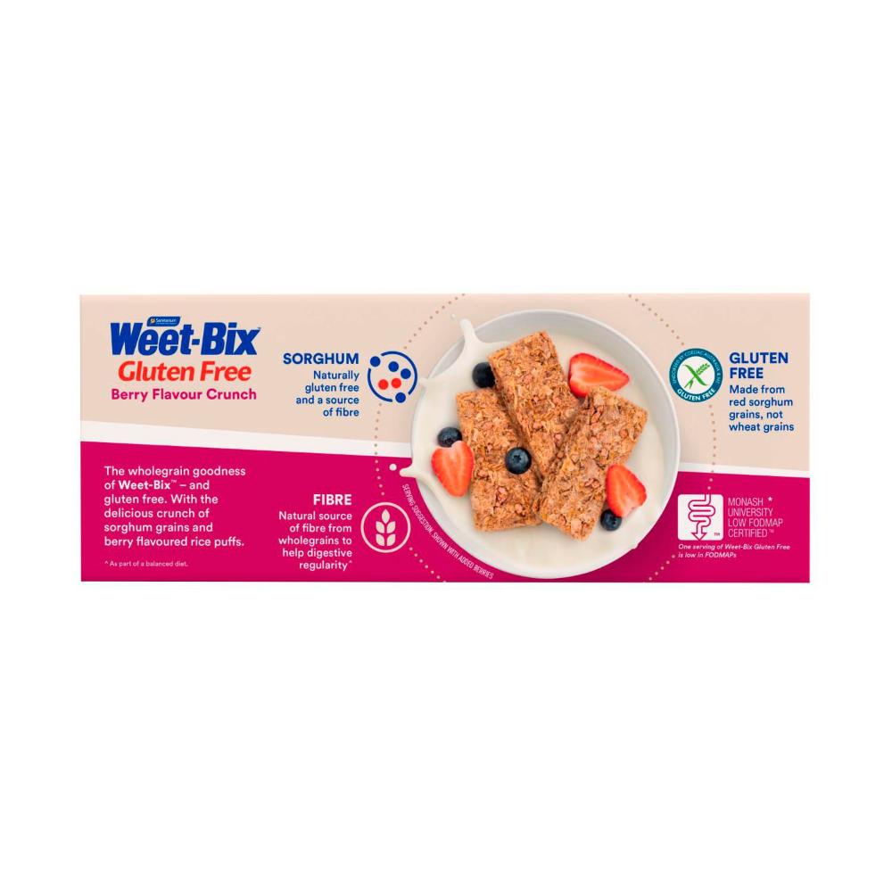 Sanitarium Weet-bix Breakfast Cereal Gluten Free Berry Crunch 400g - 400g