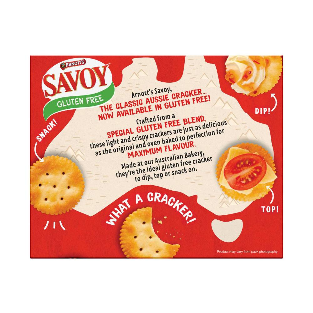 Arnott's Gluten Free Savoy Original Crackers - 130g