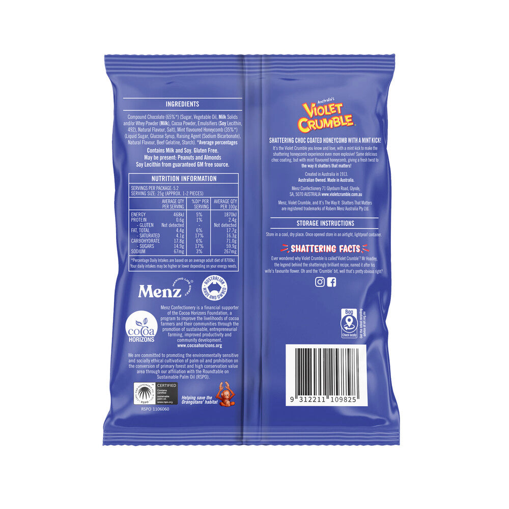 Violet Crumble Mint Bag - 130g