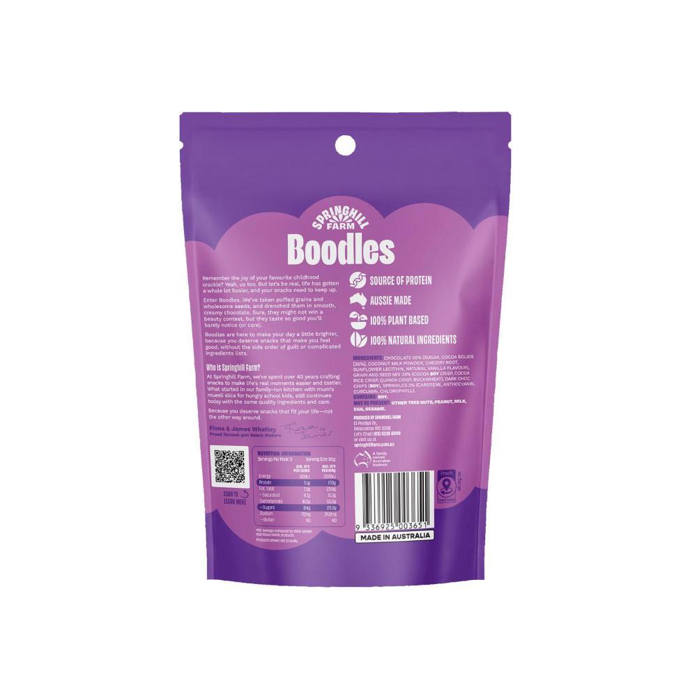 Springhill Farm Boodles Chocolate Clusters Chocolate Speckled - 90g