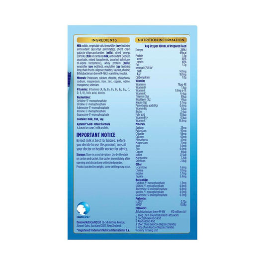 Aptamil Gold+ Pronutra Infant Formula Sachet - 5 Pack