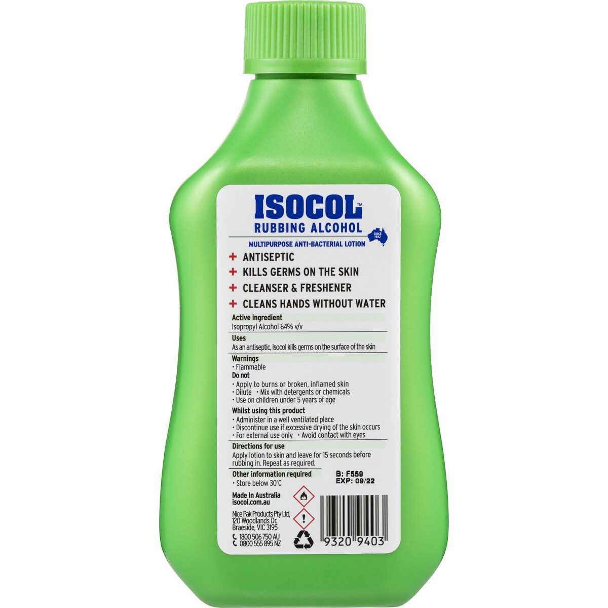 Isocol Antiseptic Rub 345mL