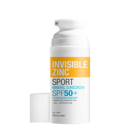 Invisible Zinc 4hr Water Resistant SPF 50+ - 100mL