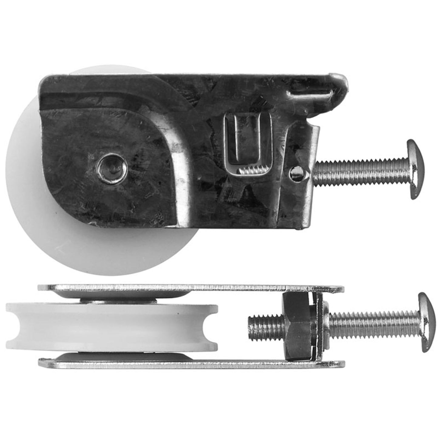 Rolltrak Steel Carriage - Acetal Roller - 25kg