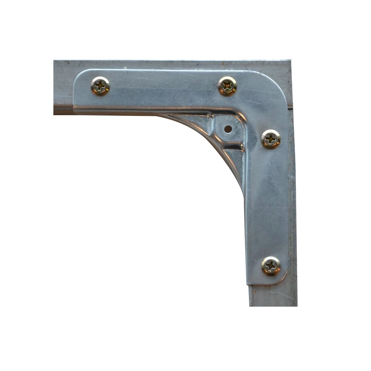 Metal Mate Galvanised Steel Corner Bracket 102mm x 21mm Strong Join