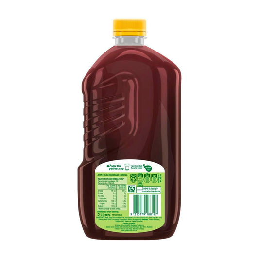 Golden Cire Cordial Apple Blackcurrant - 2L