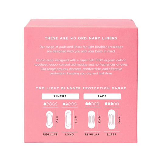 Tom Incontinence Liners Long - 20 pack
