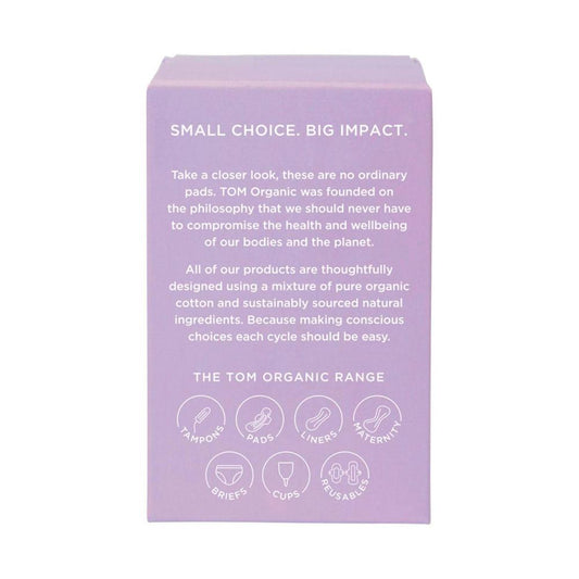 Tom Organic Pads Ultra Thin Overnight - 8 pack