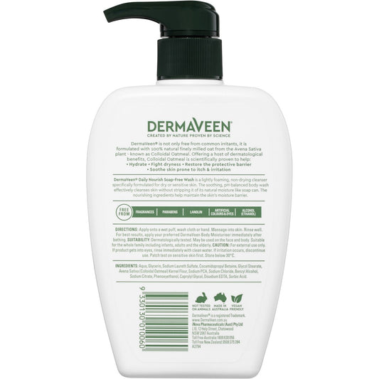 Dermaveen Body Wash Soap Free 500mL
