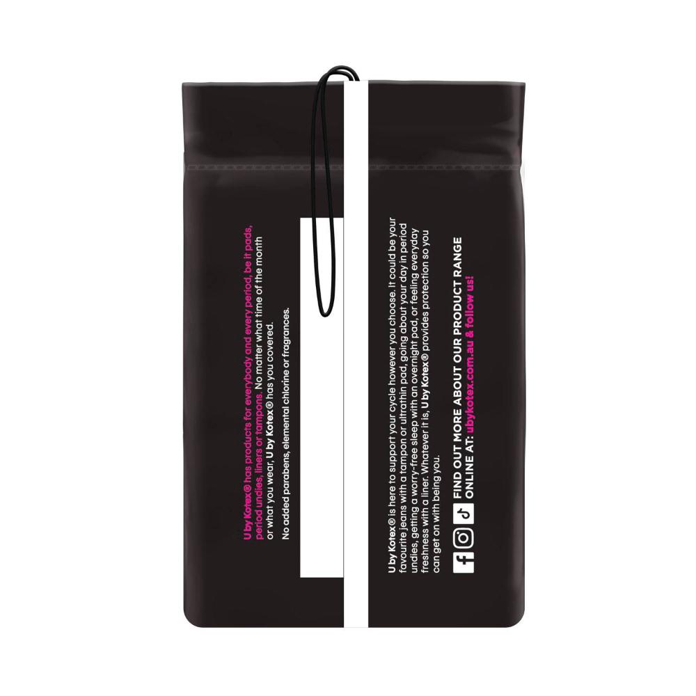 U By Kotex Ultra Thin Pads With Wings Super - 18 pack