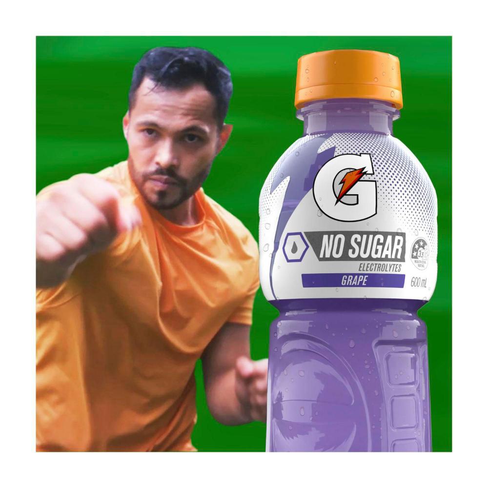 Gatorade Sports Drink No Sugar Grape - 600mL