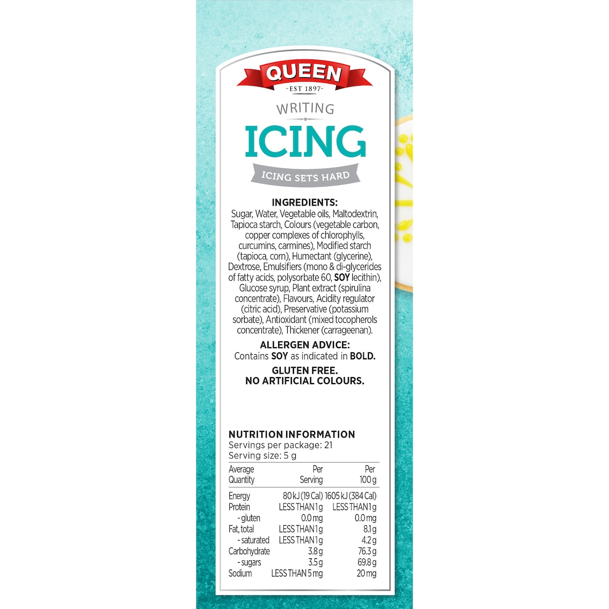 Queen Writing Icing 5 pack