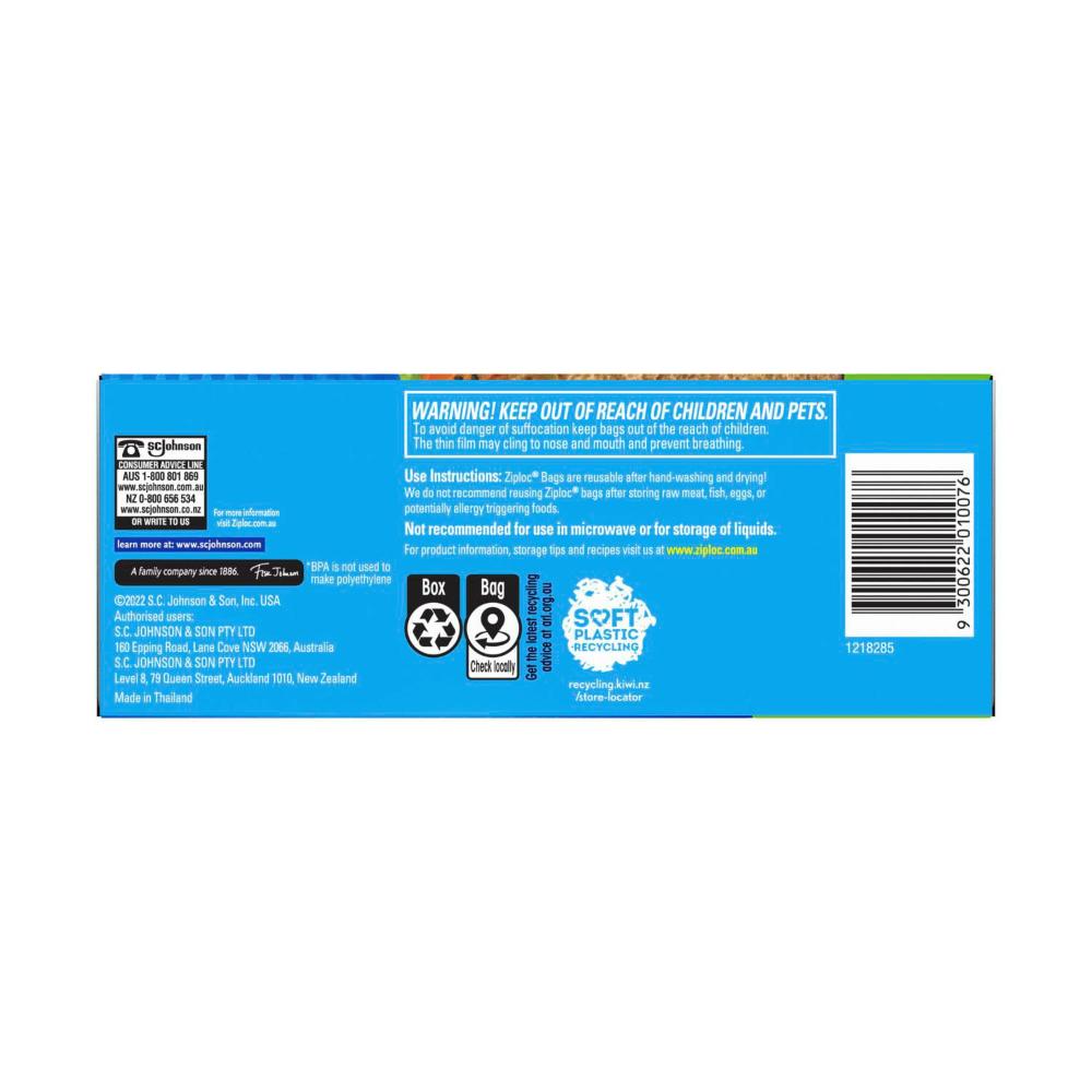 Ziploc Resealable Sandwich Bags - 175 Pack