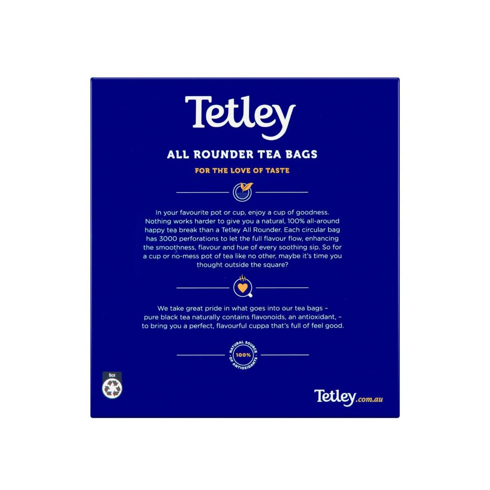 Tetley All Rounder Pure Black Tea Bags 200 Pack - 400g