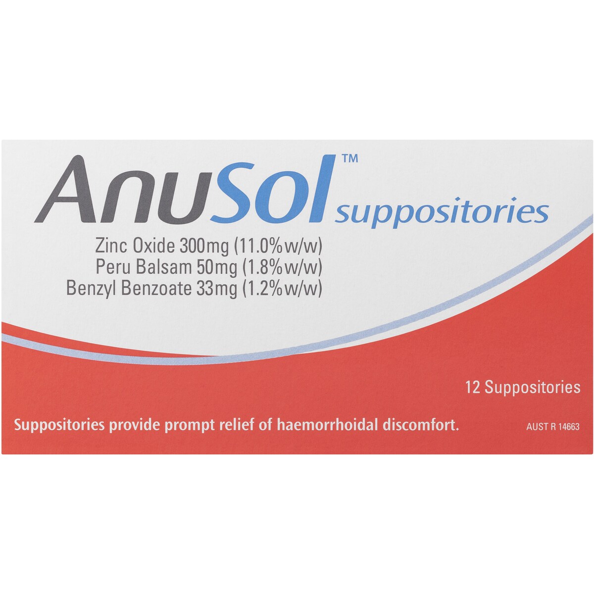 Anusol Haemorrhoidal Suppositories 12 pack