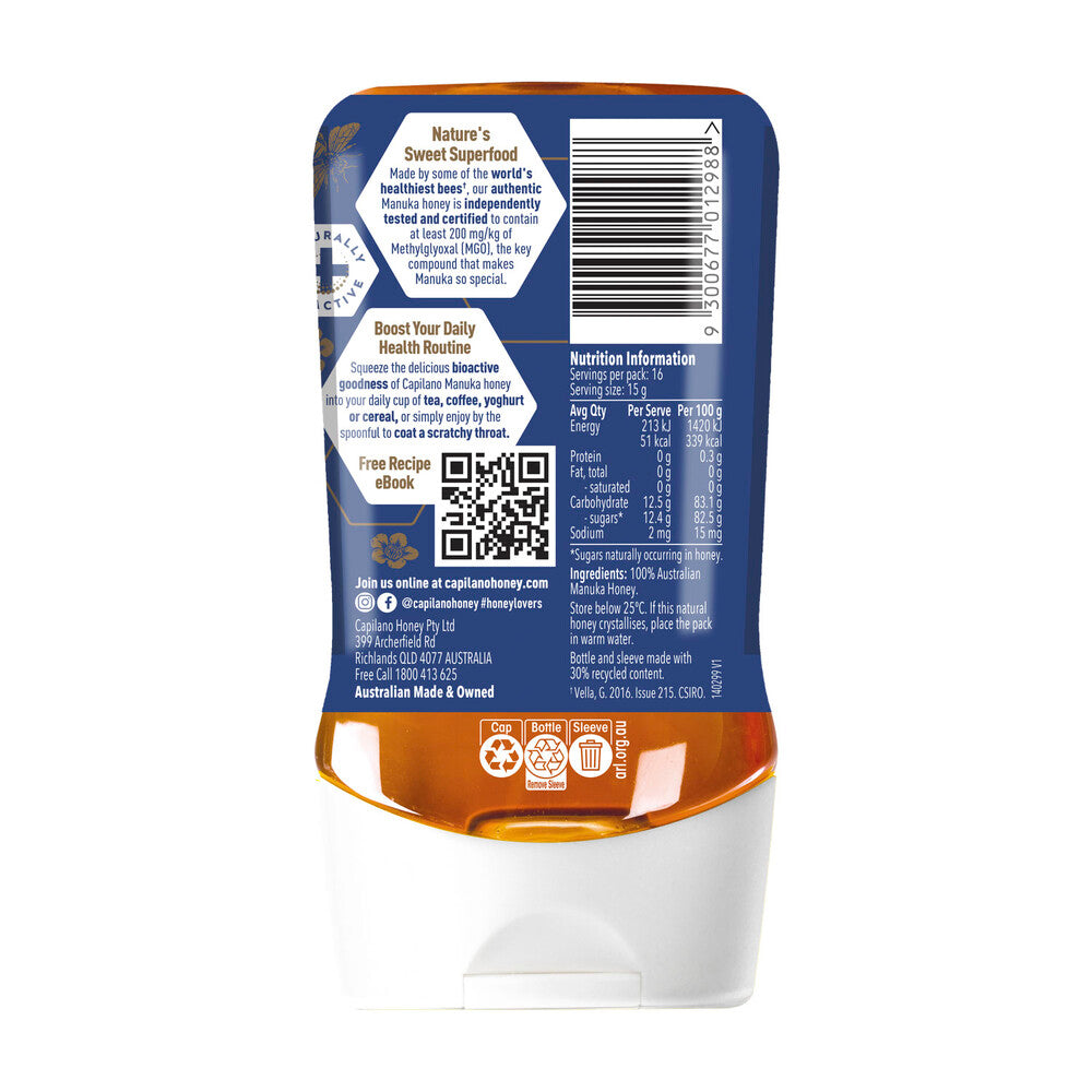 Capilano Manuka Mgo 200+ Honey - 250g