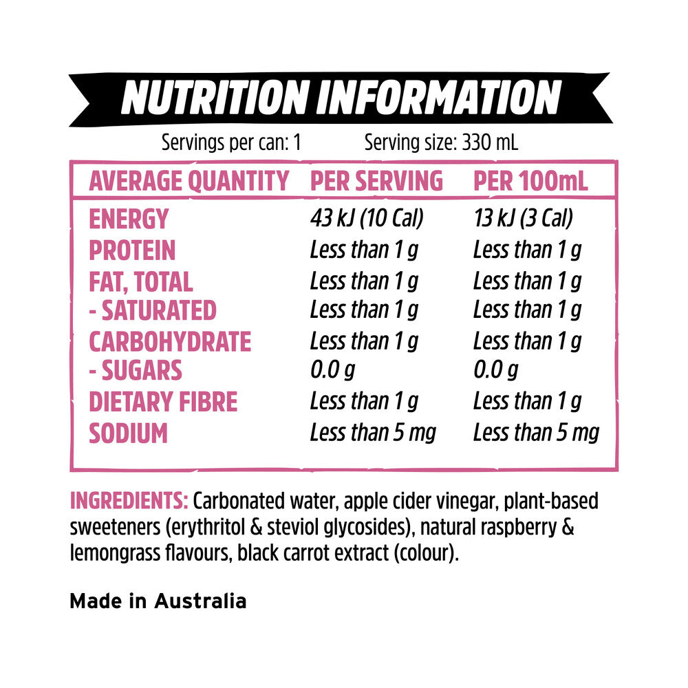 Remedy Sodaly Raspberry 330ml