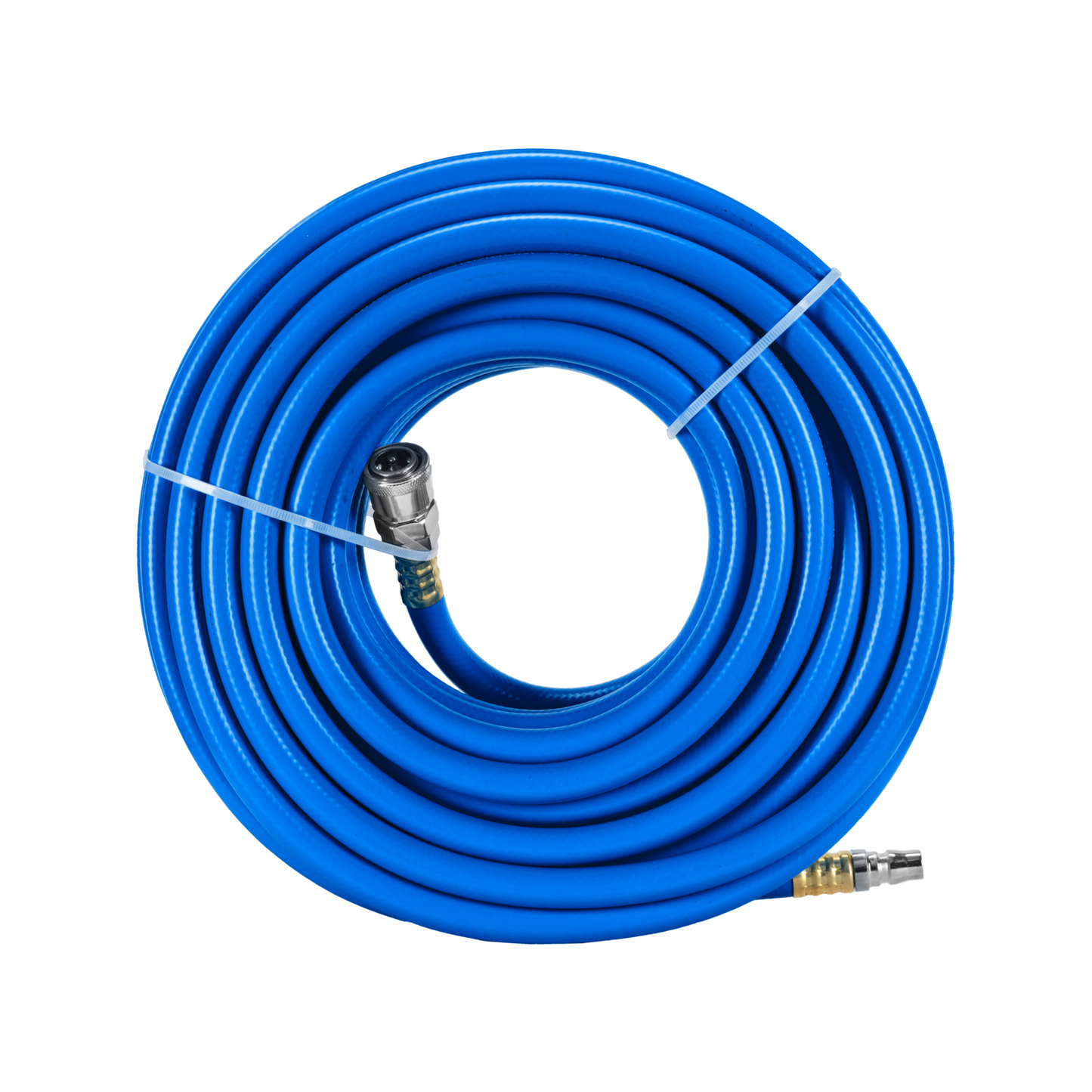 Powerfit Braided PVC Air Hose - 20m - 1/4" Nitto Fittings - 300 PSI