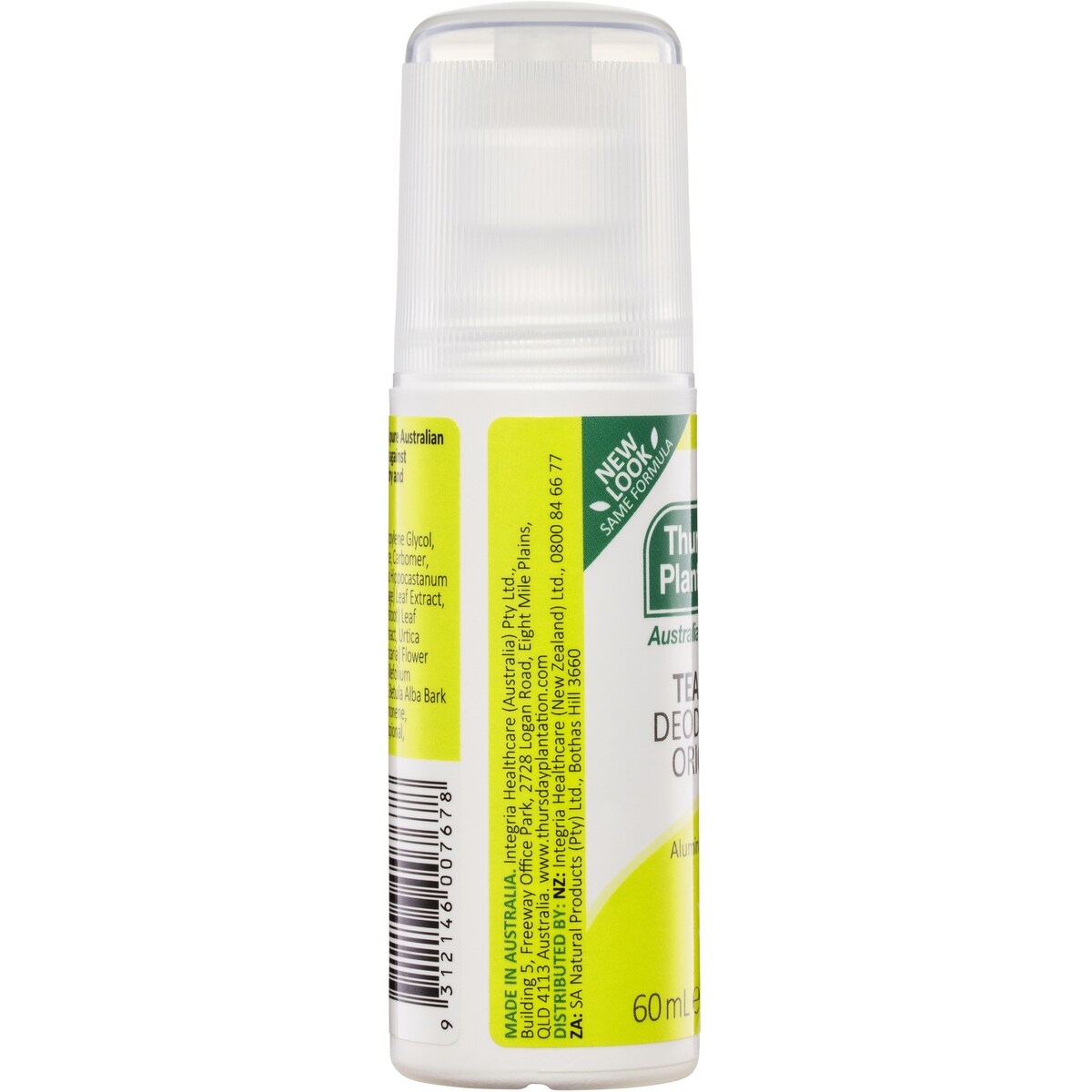Thursday Plantation Deodorant Roll On Teatree 60ml