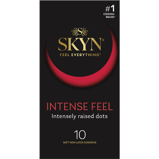 Skyn Intense Feel Dotted Non- Latex Condoms 10 Pack