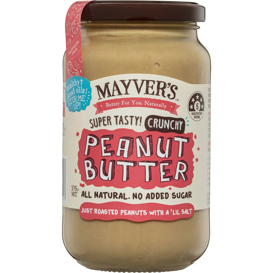 Mayvers Peanut Butter Crunchy 375g