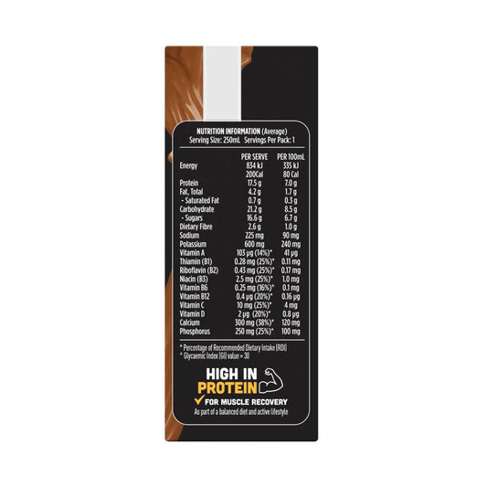 Sanitarium Up&go Protein Energize Choc Ice 3x250ml - 750mL