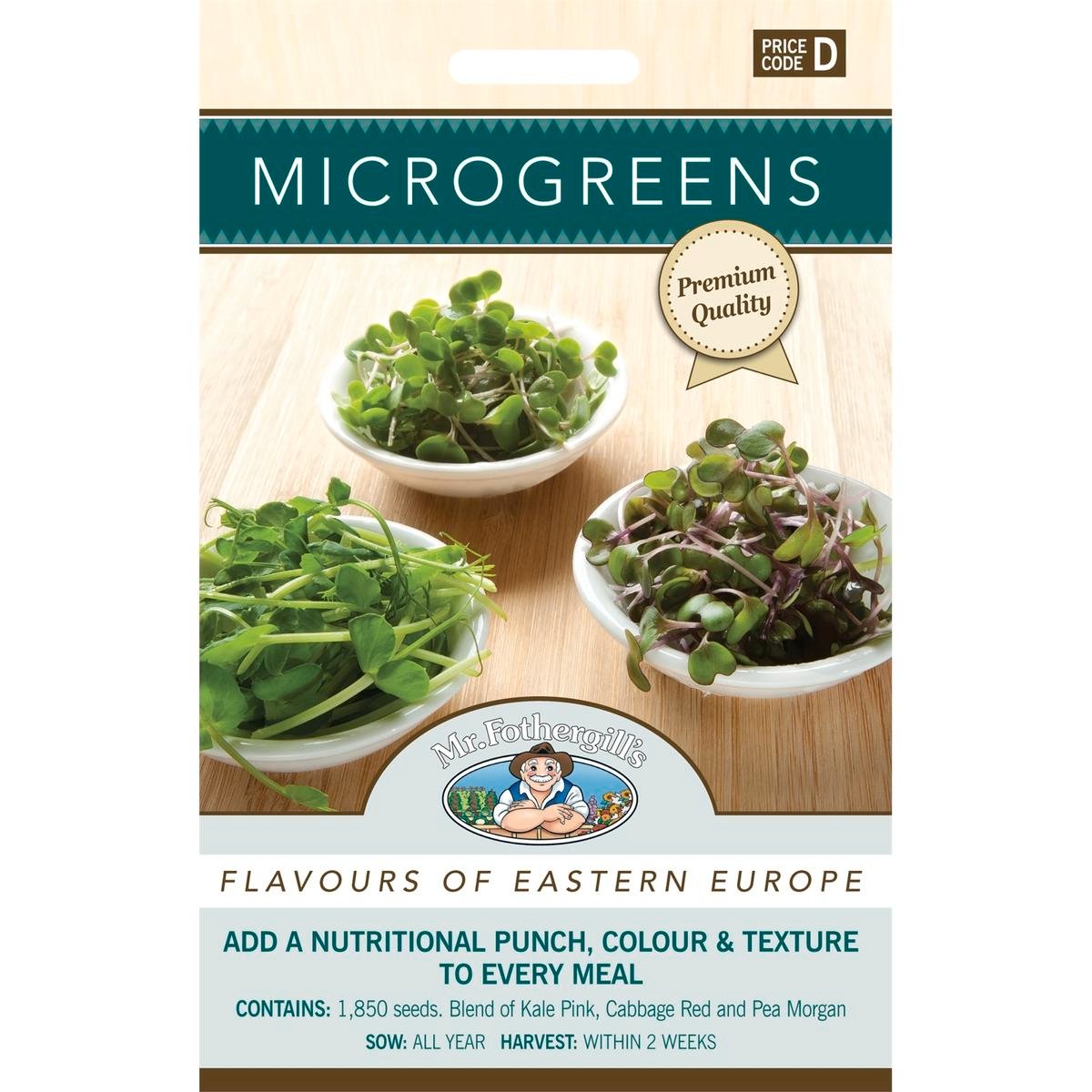 Mr Fothergill Microgreens - 75mm - Seeds - Easy to Grow