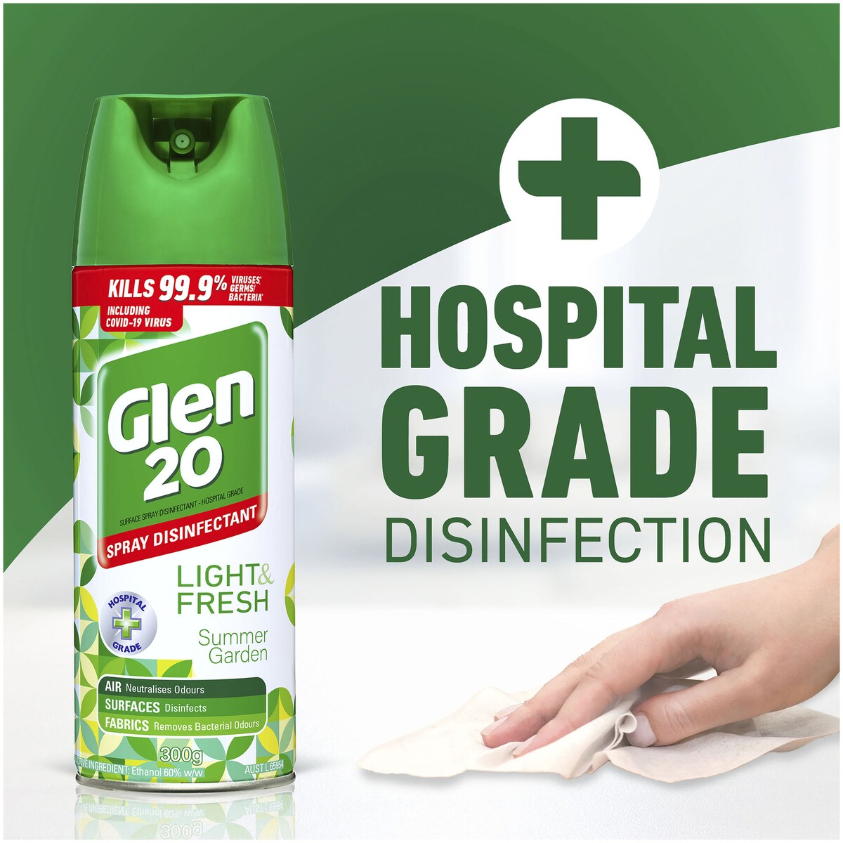 Glen 20 Light & Fresh Summer Garden Disinfectant Spray 300g