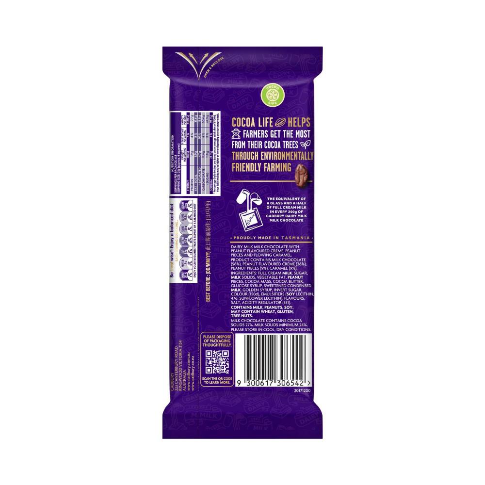 Cadbury Dairy Milk Peanut Caramel Slice Chocolate Block - 170g