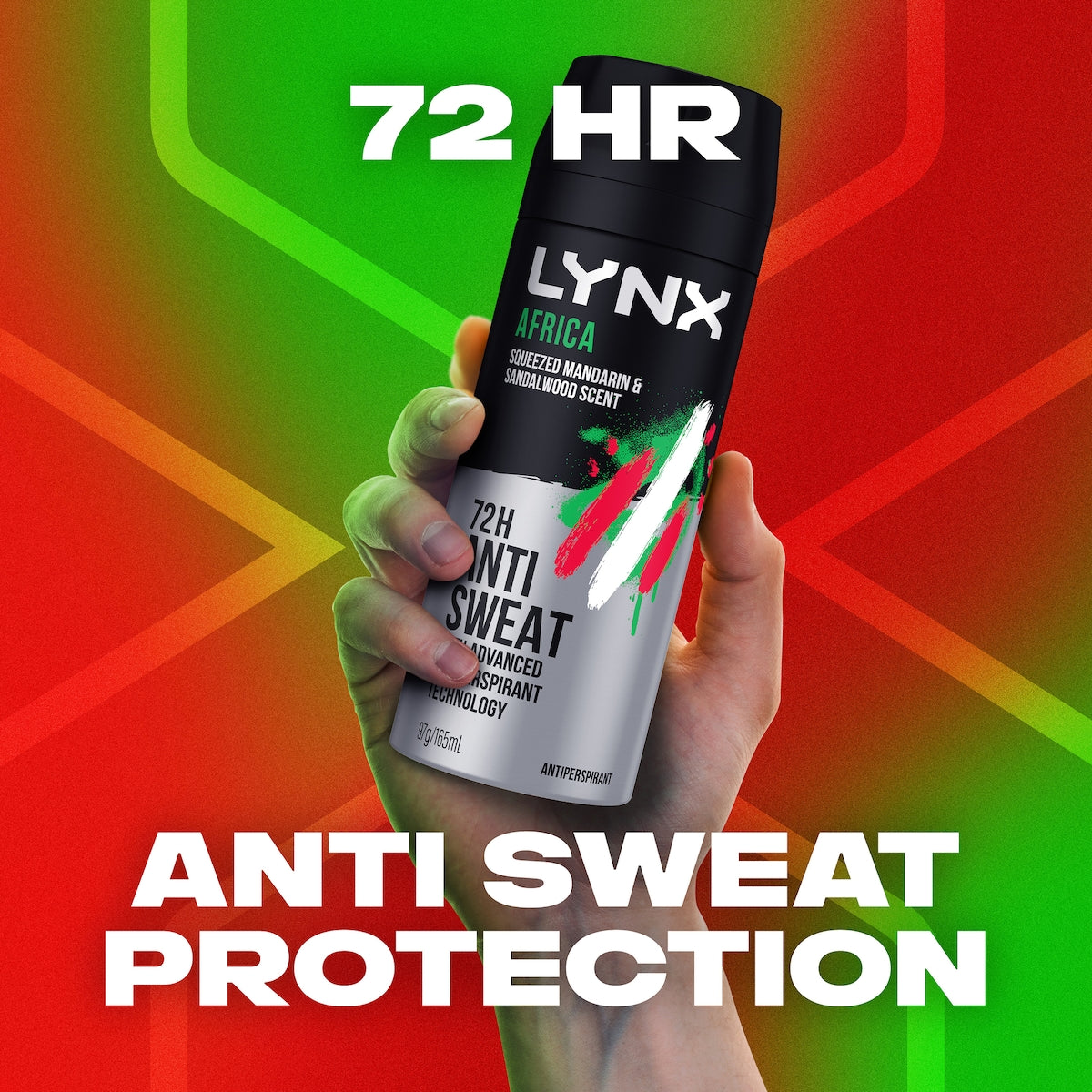 Lynx 72hr Deodorant Body Spray Africa 165ml