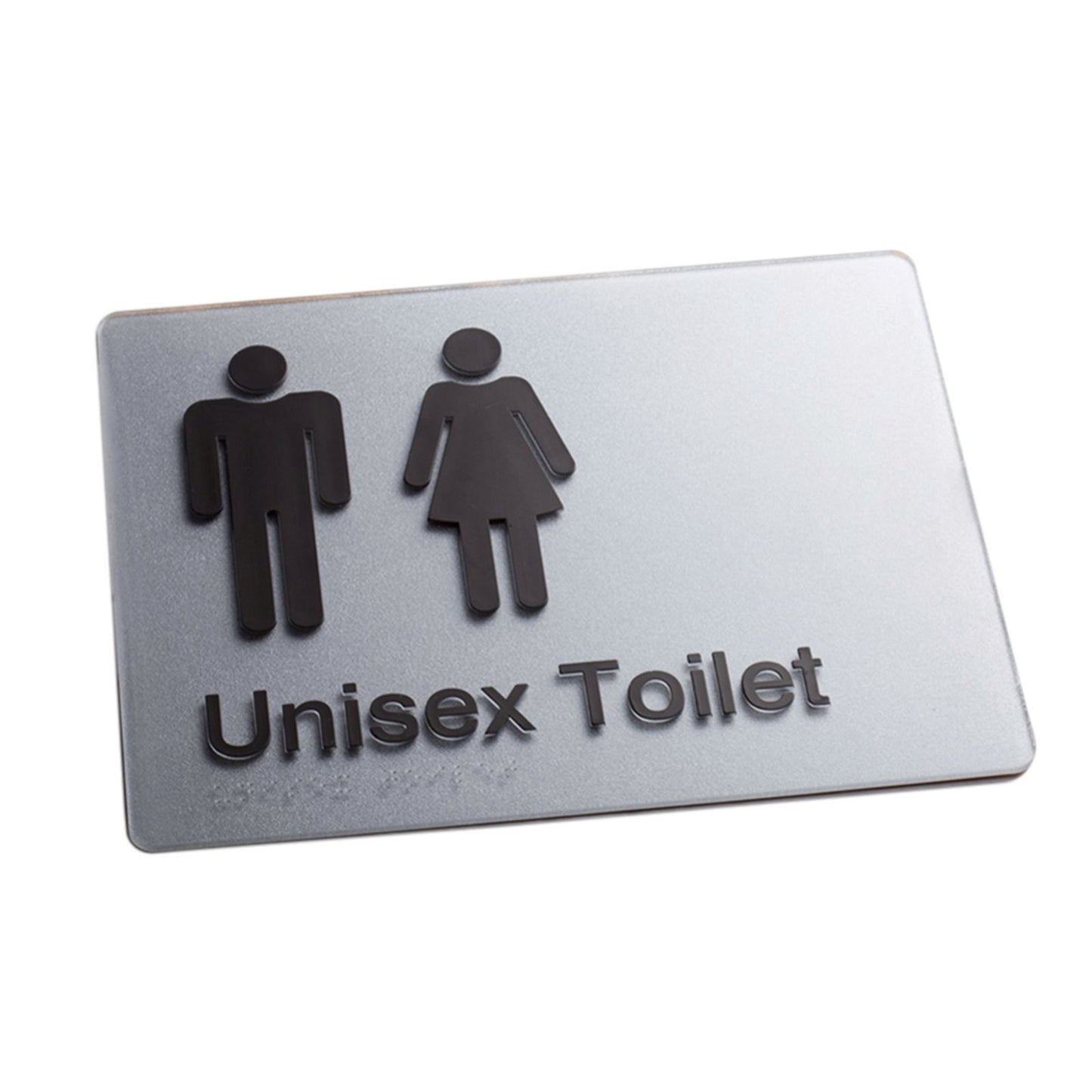 Sandleford Unisex Toilet Braille Sign - 180 x 235mm