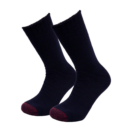 Tradie Men's Black Wool Crew Socks - Size 7-10 - 2 Pack